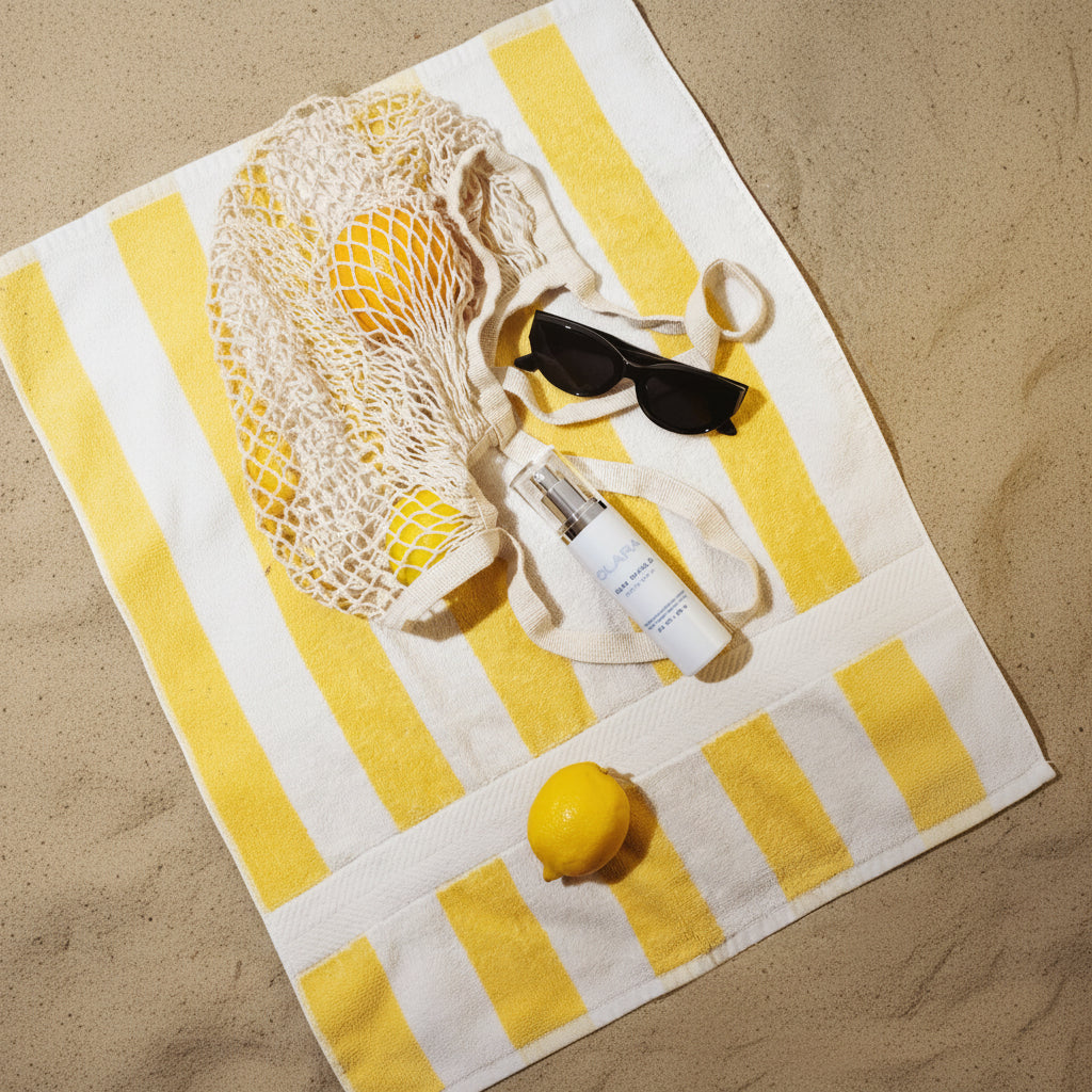 Sun Shield Sunscreen: 100% mineral sunscreen shields skin from UVA and UVB rays with broad-spectrum protection while keeping skin hydrated. Water + sweat resistant, 40 minutes