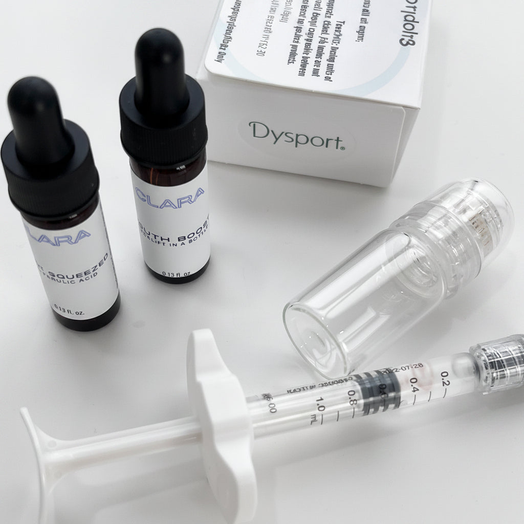 gold microinfusion combines antioxidants, copper, neuromodulators and HA filler to give the skin an air-brushed appearance
